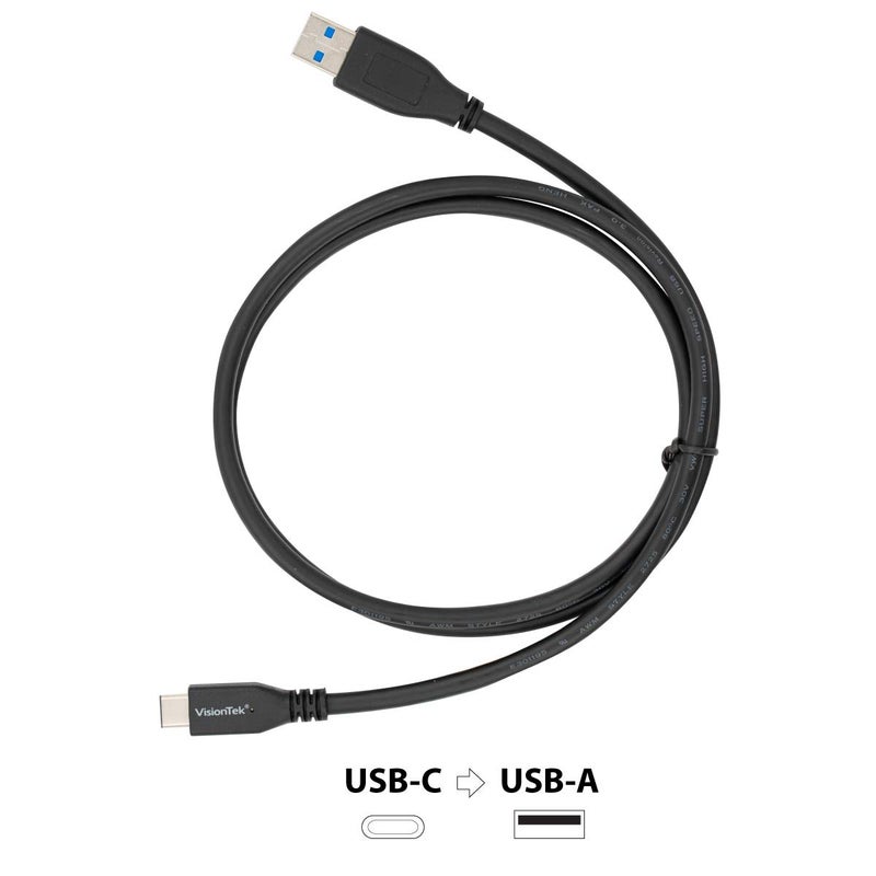 VisionTek USB 3.1 Type C to Type A Cable 1 Meter (M/M) - 900826 - Image 5